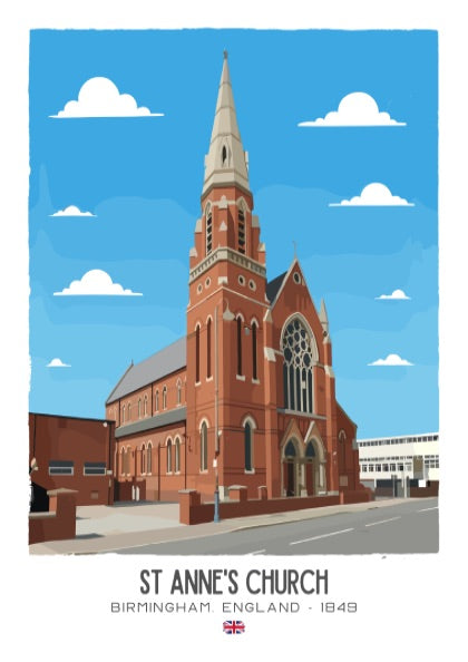 St Anne’s Church Kew Art - The Royal Parish Masterpiece Wall Print
