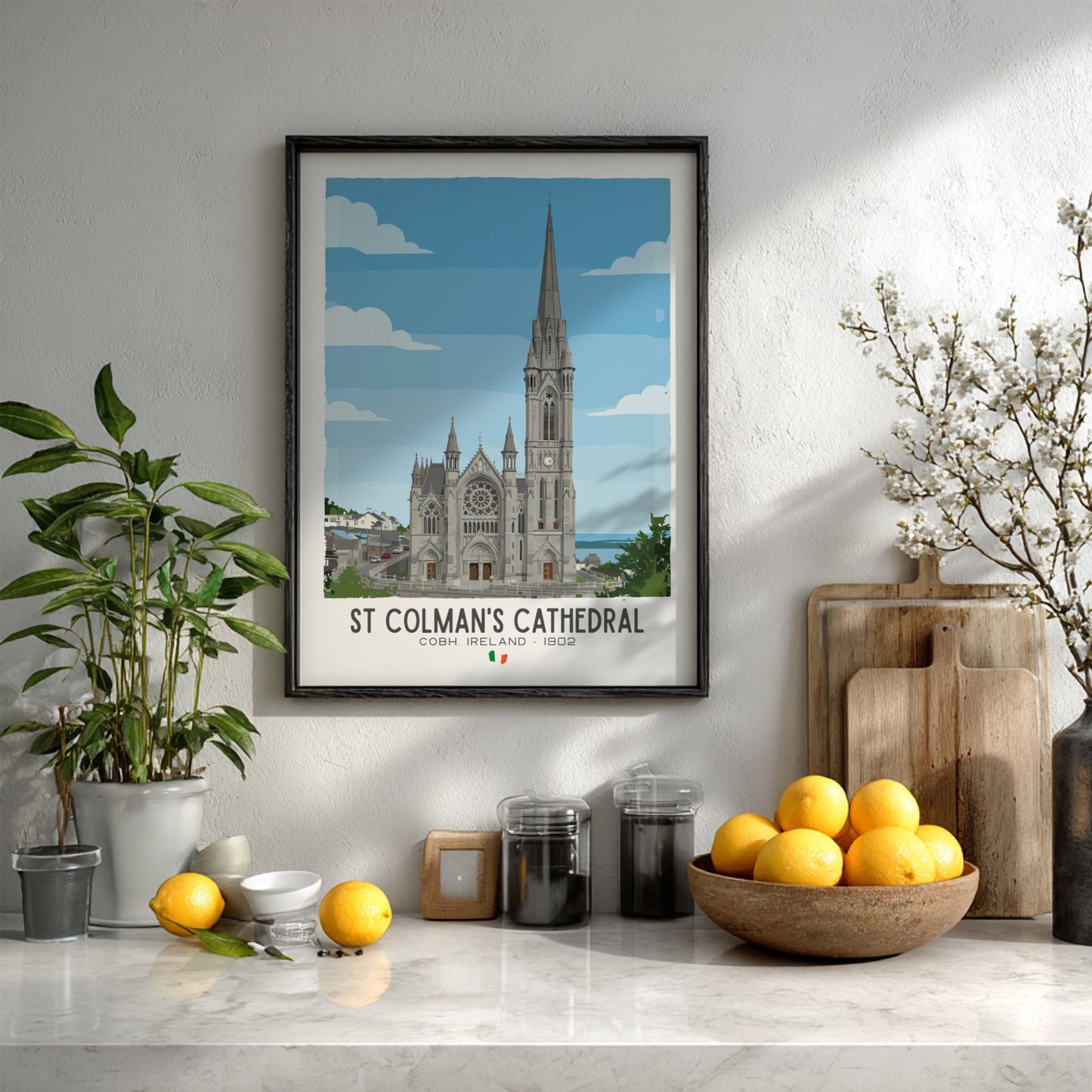 St Colman’s Cathedral Cobh Art - The Neo-Gothic Masterpiece Wall Print