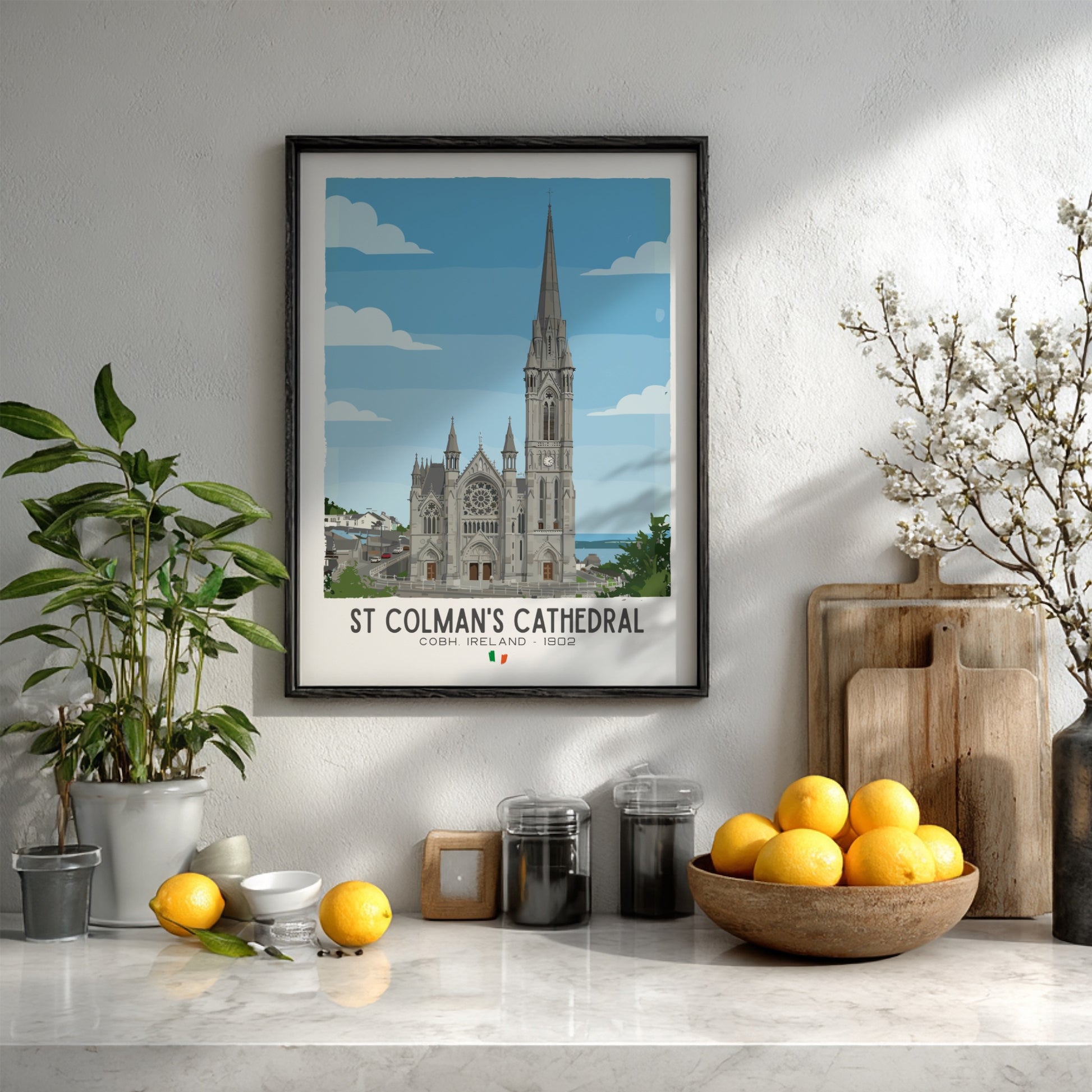 St Colman’s Cathedral Cobh Art - The Neo-Gothic Masterpiece Wall Print