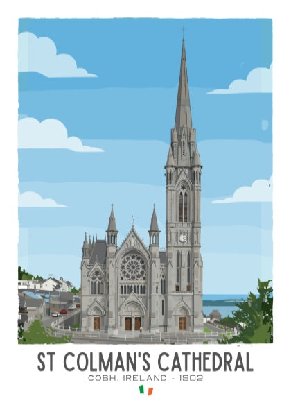 St Colman’s Cathedral Cobh Art - The Neo-Gothic Masterpiece Wall Print