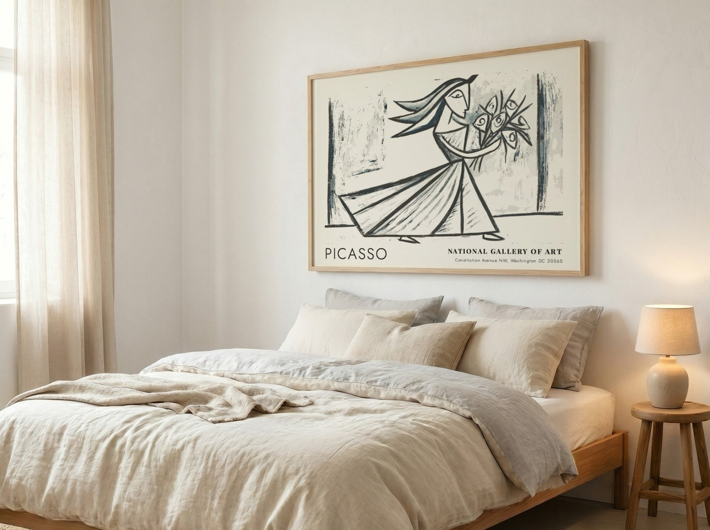 Still Life with Fruit poster featuring Pablo Picasso's vibrant style and colors, perfect for wall decor.