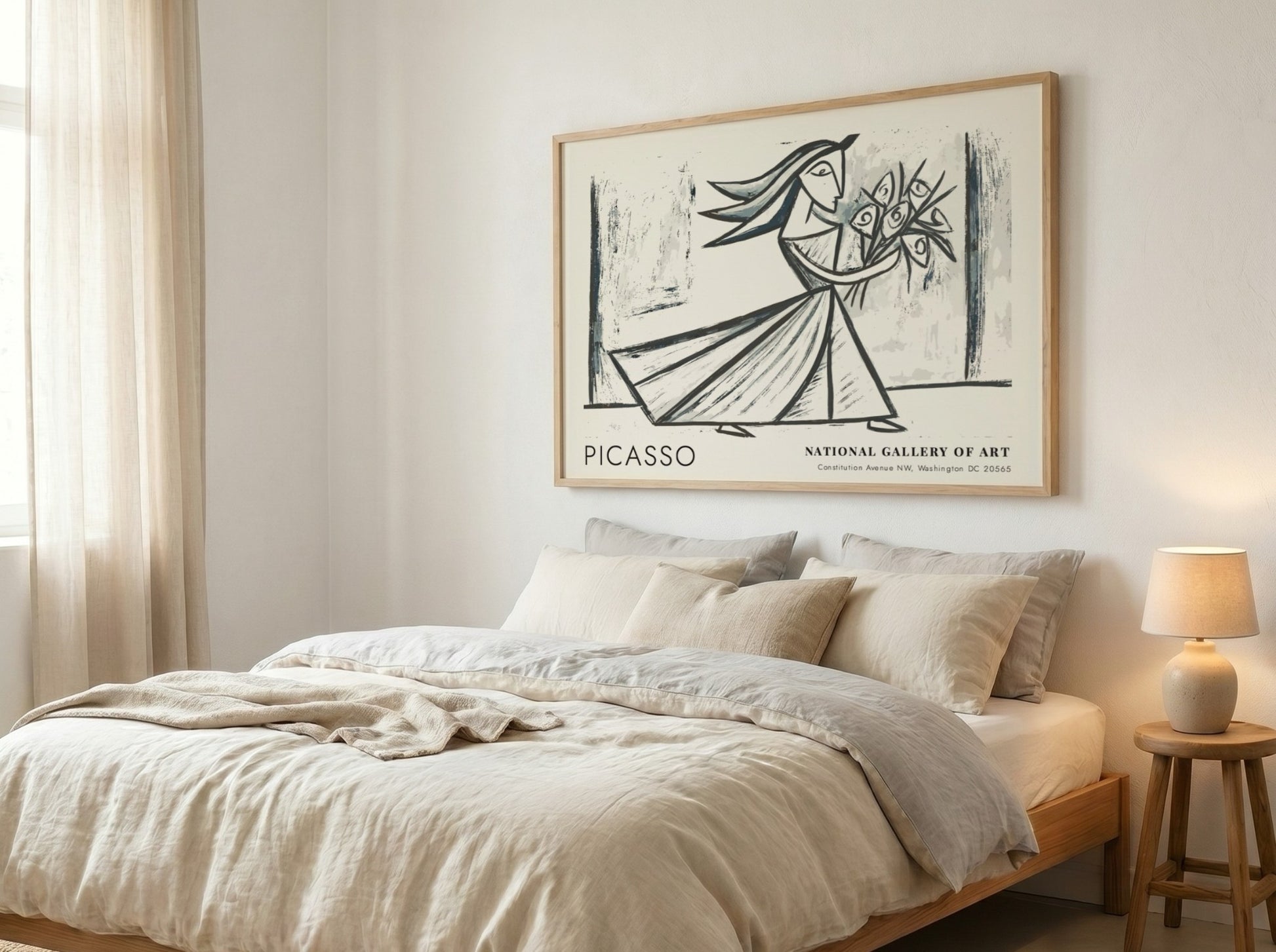 Still Life with Fruit poster featuring Pablo Picasso's vibrant style and colors, perfect for wall decor.