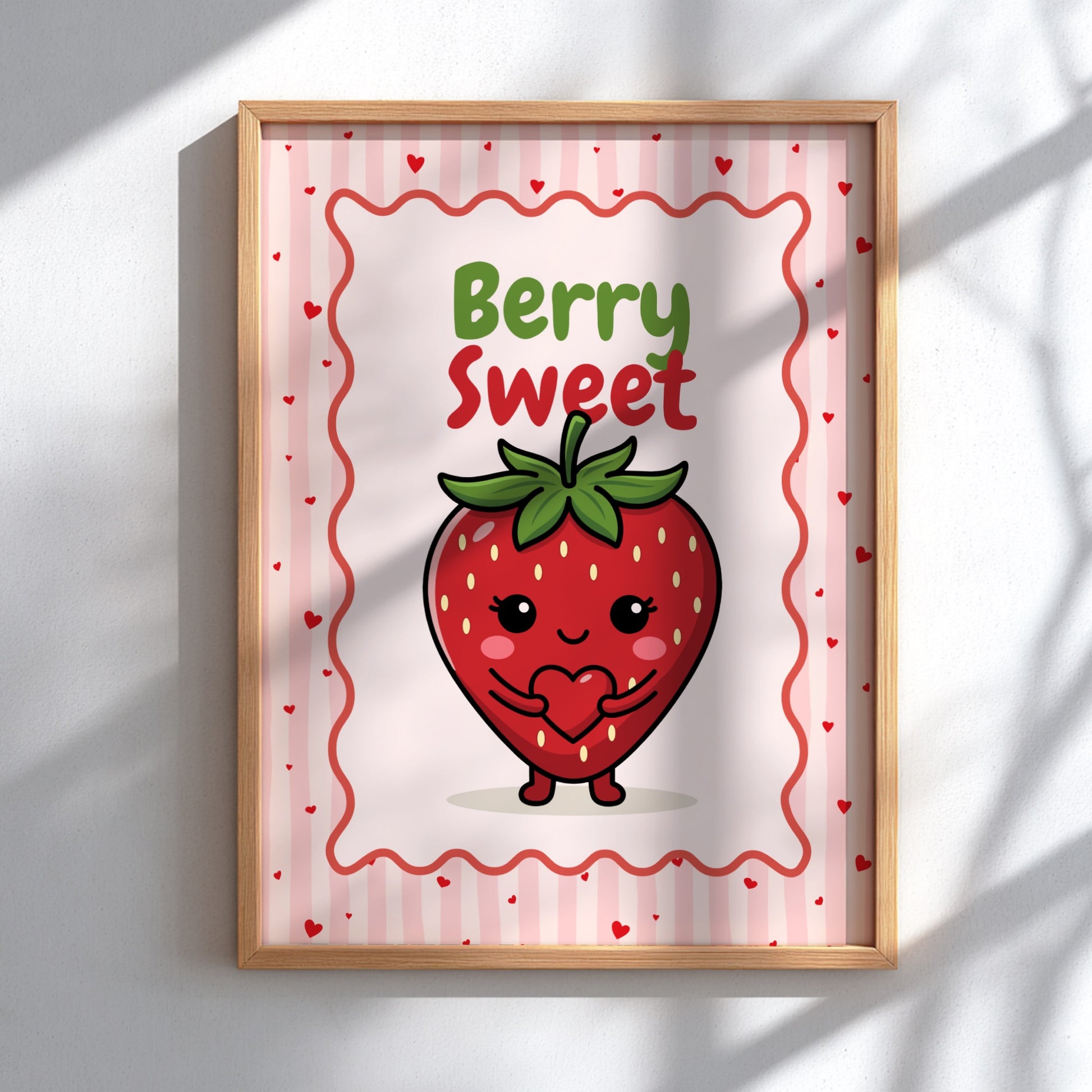Strawberry - Love You Berry Much - Kitchen Wall Art