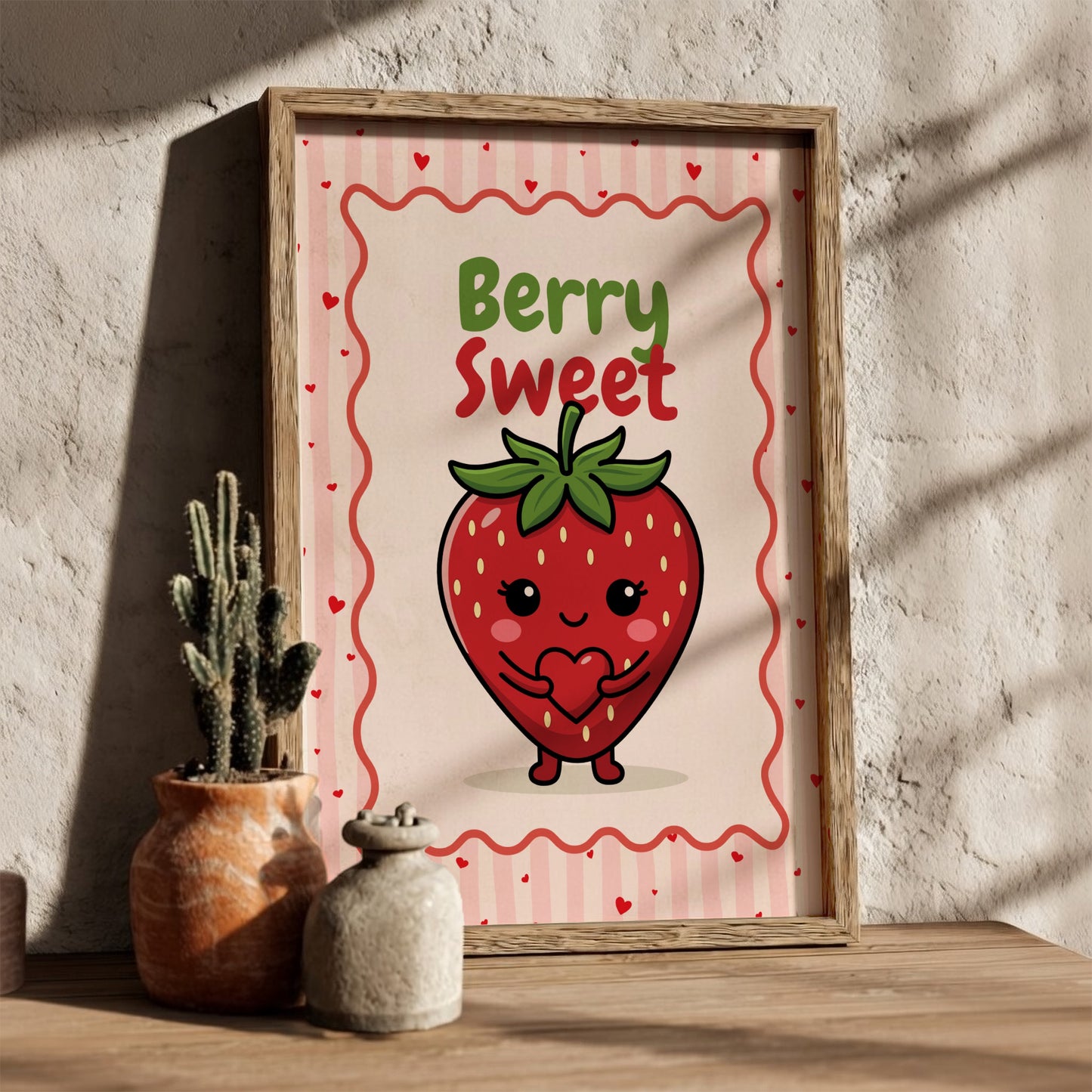 Strawberry - Love You Berry Much - Kitchen Wall Art