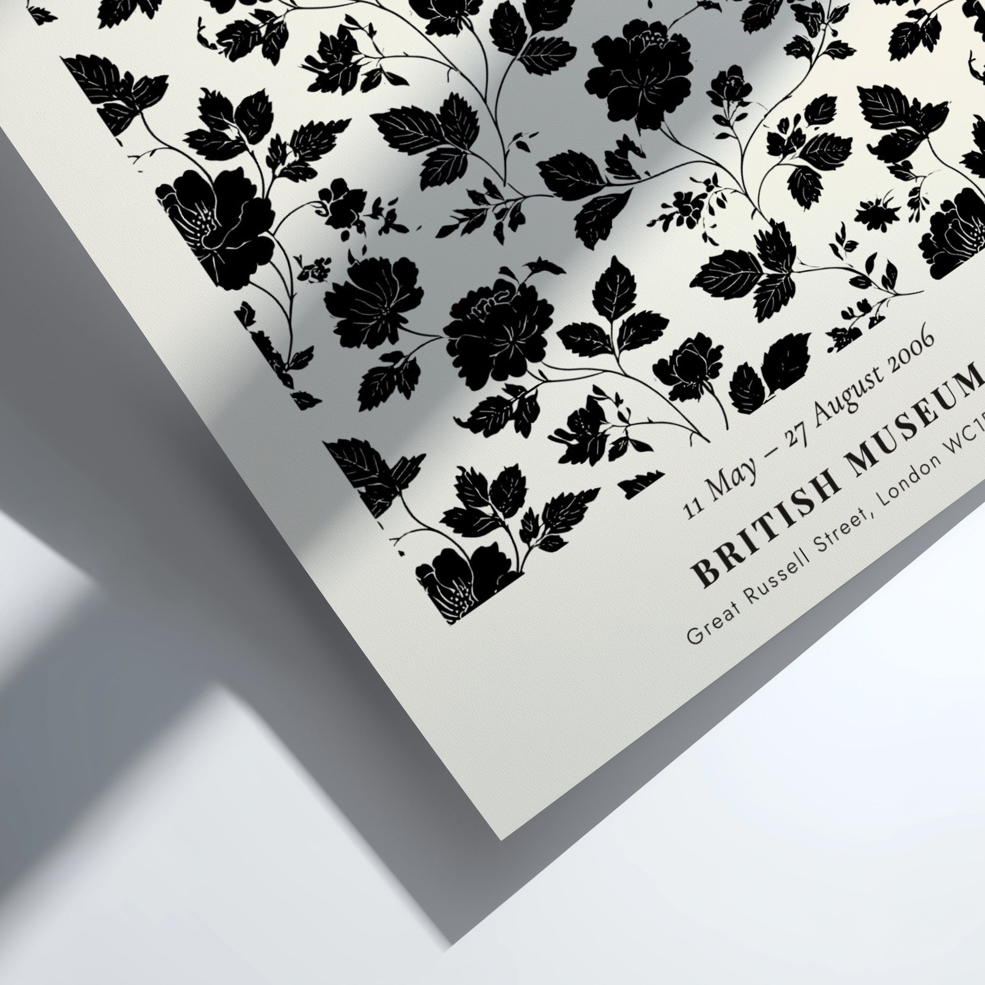 Henri Matisse poster featuring floral design in black and white, perfect for home decor and art enthusiasts