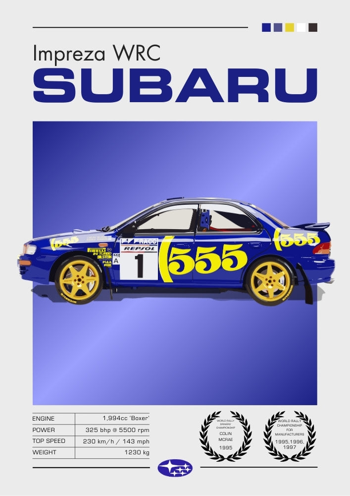 Affiche Subaru Impreza WRC