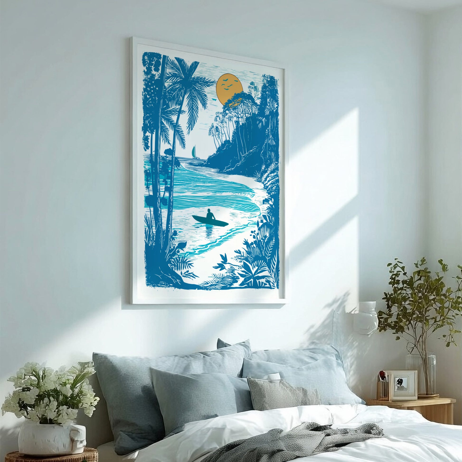 Surf Watch Poster - Ocean Wave & Surfing Lifestyle Wall Art Print