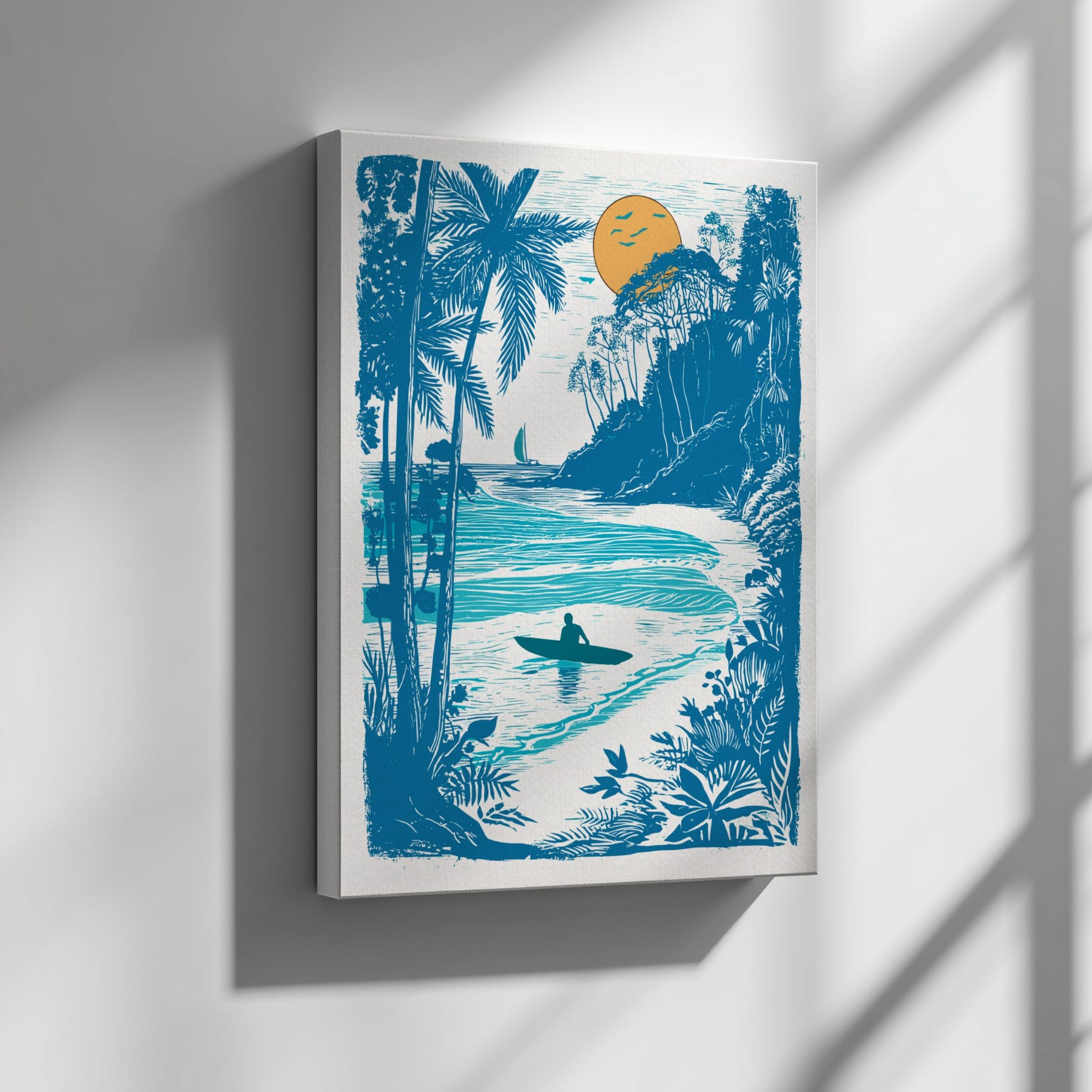 Surf Watch Poster - Ocean Wave & Surfing Lifestyle Wall Art Print