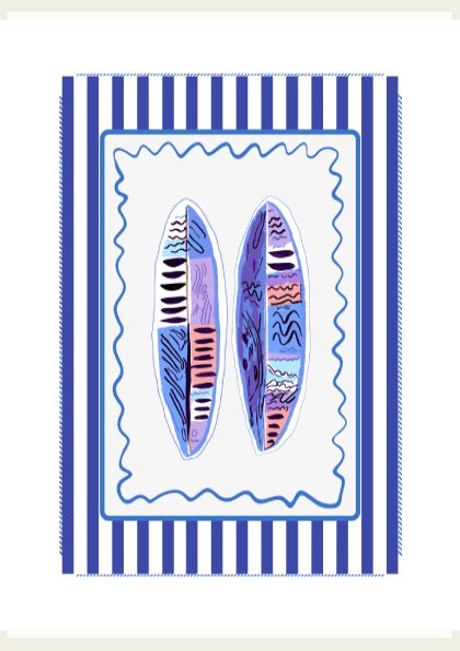 Surfing Boards Poster - Classic Wave Rider Wall Art Print