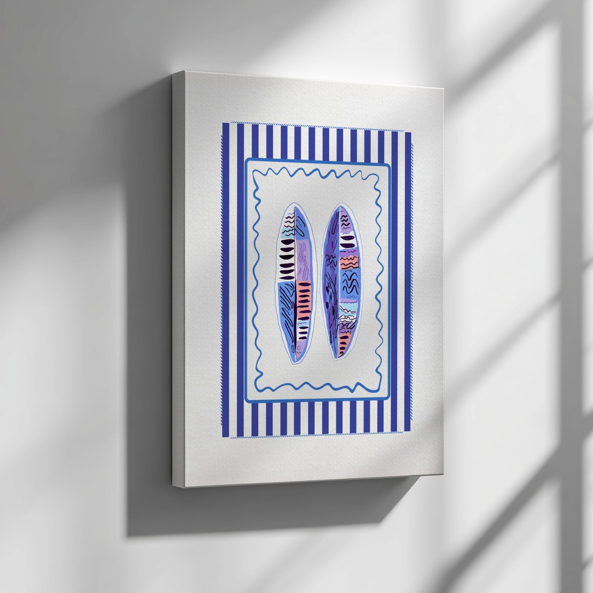 Surfing Boards Poster - Classic Wave Rider Wall Art Print