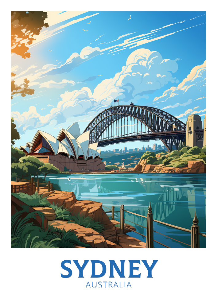 Australia SYDNEY TRAVEL ART - WALLART AUSTRALIA