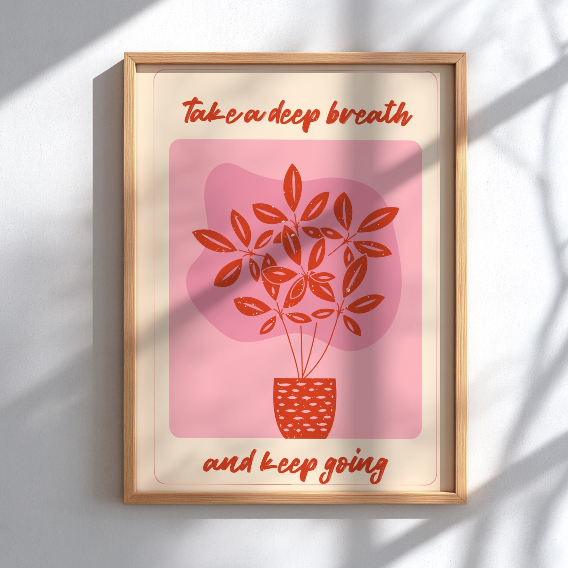 Take A Deep Breath: Modern Minimalist Zen Wall Art