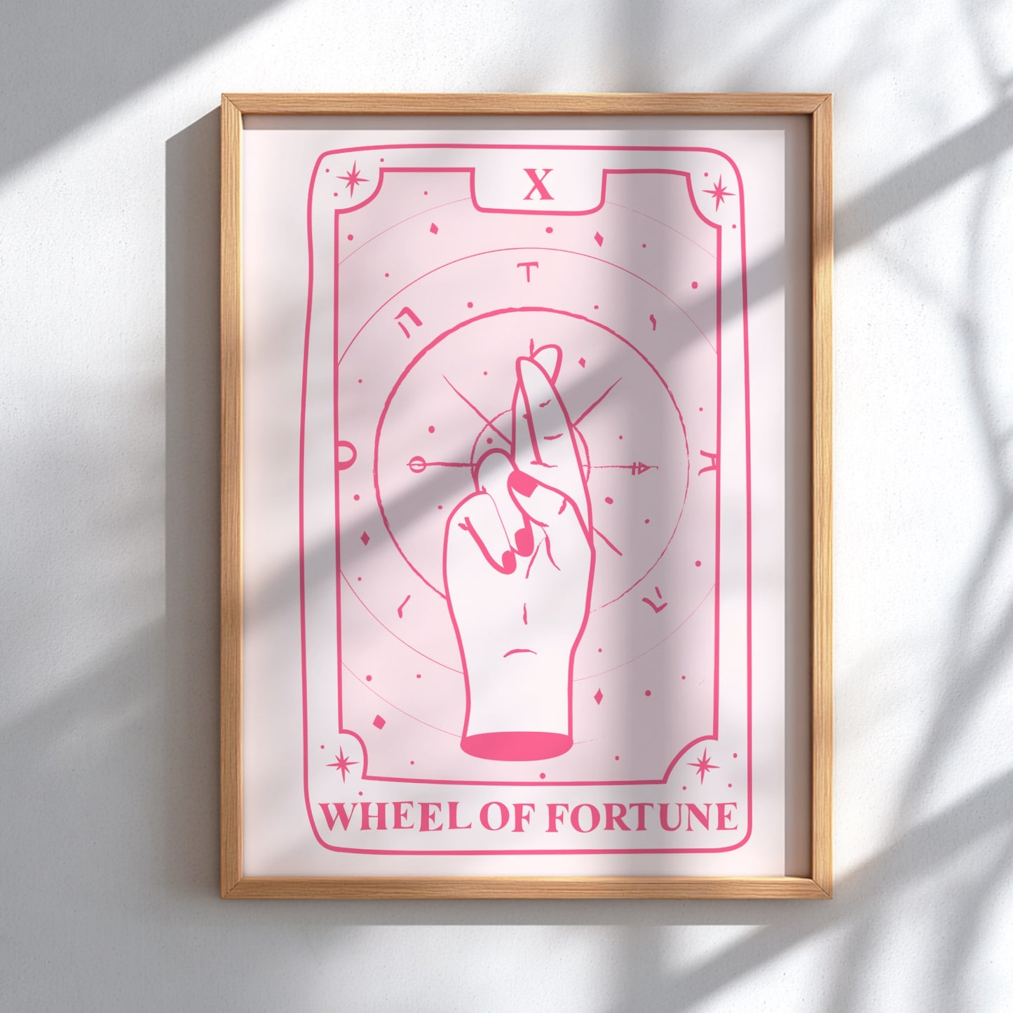 The Universal Cycle Modern Art - Tarot Card X Wheel of Fortune Print