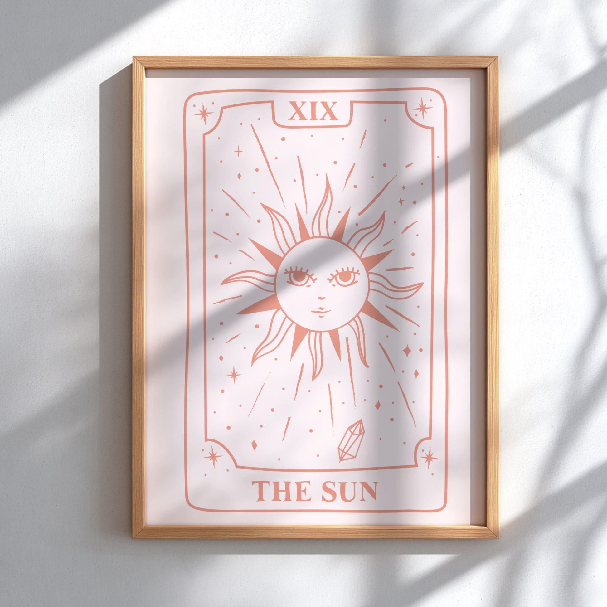 The Radiant Vitality Modern Art - Tarot Card XIX The Sun Print