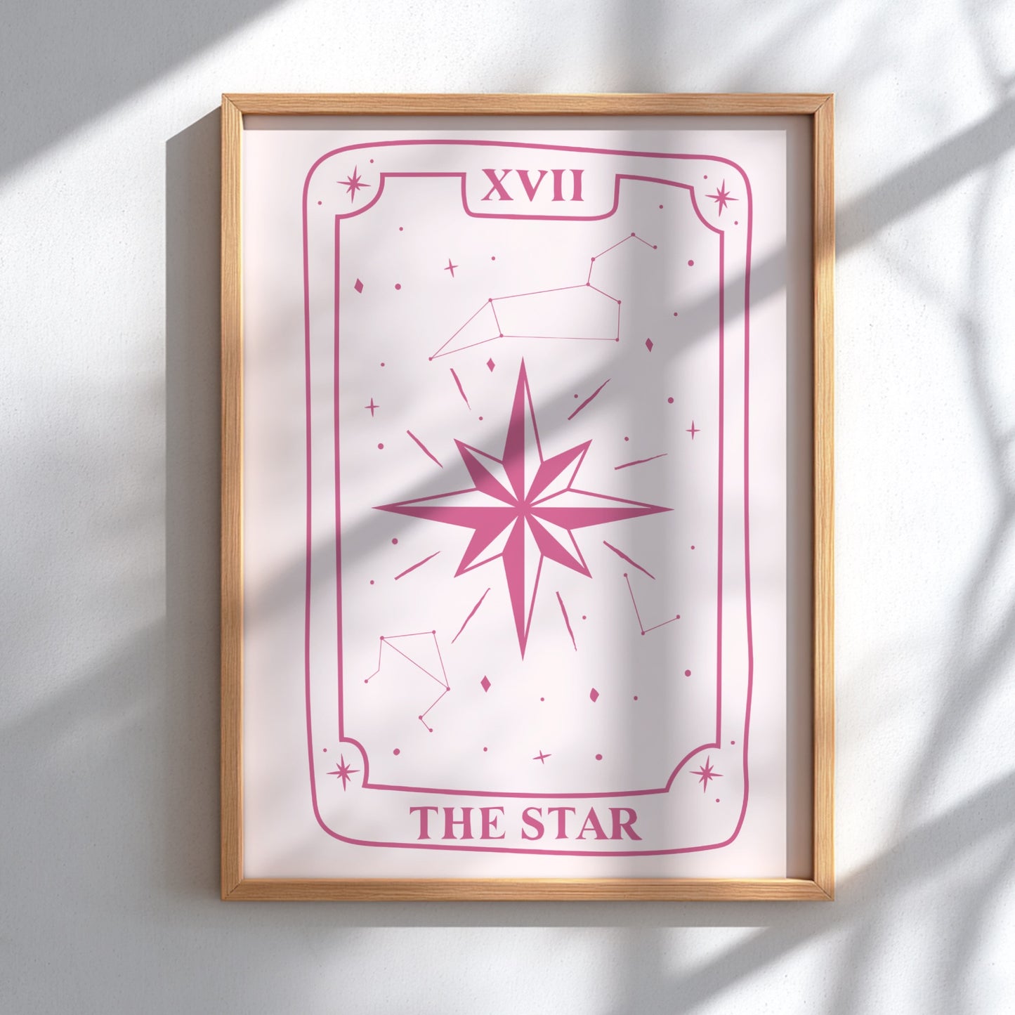 The Celestial Hope Modern Art - Tarot Card XVII The Star Print