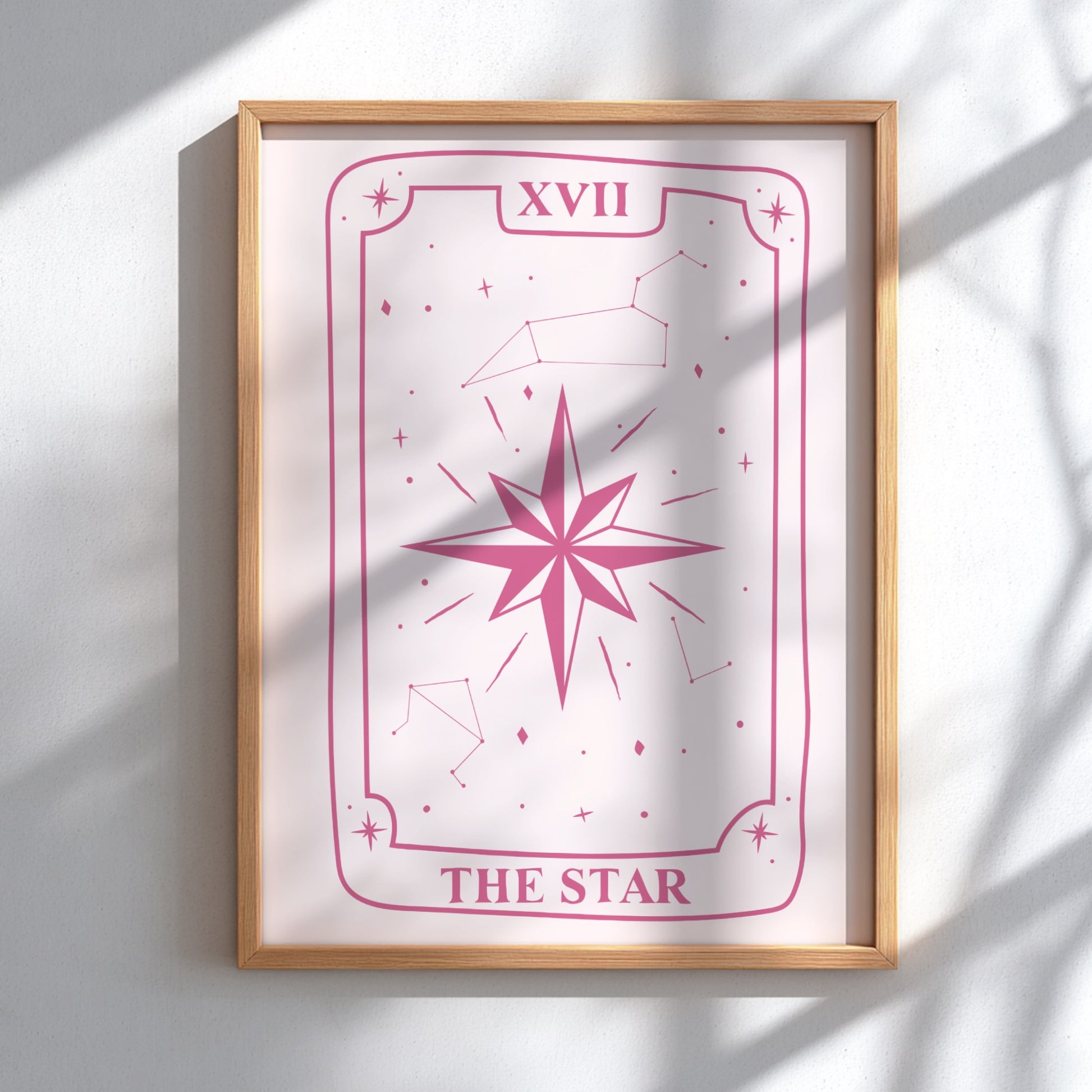 The Celestial Hope Modern Art - Tarot Card XVII The Star Print