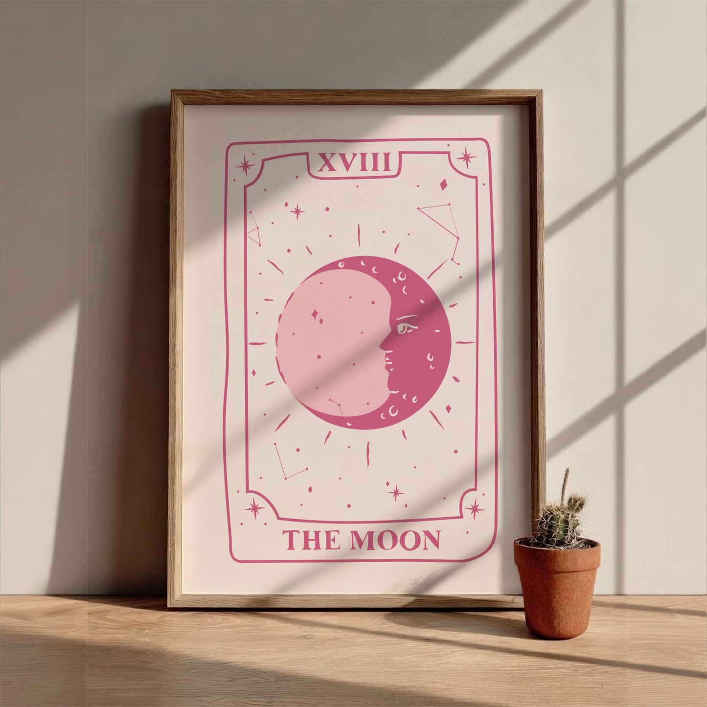 The Intuitive Shadows Modern Art - Tarot Card XVIII The Moon Print