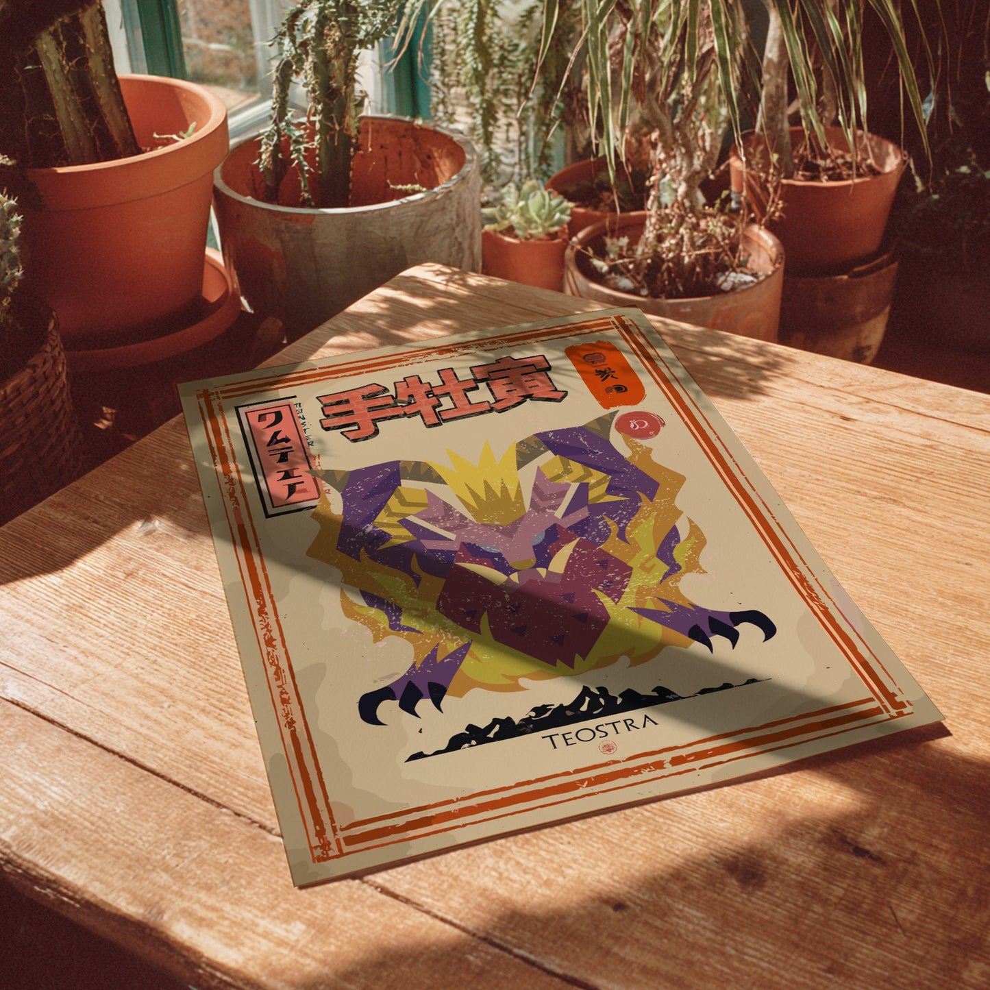 Teostra Poster - Monster Hunter Wall Art Print