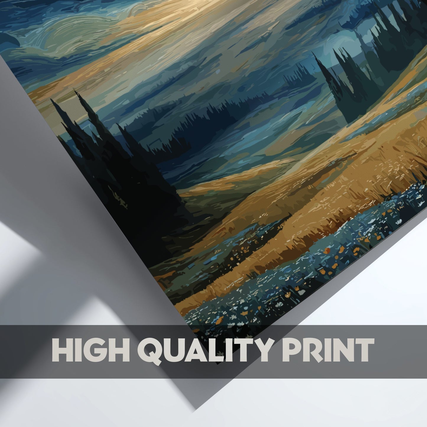 The Quiet Beginning - Soft Sunrise and Misty Meadow Landscape Wall Art