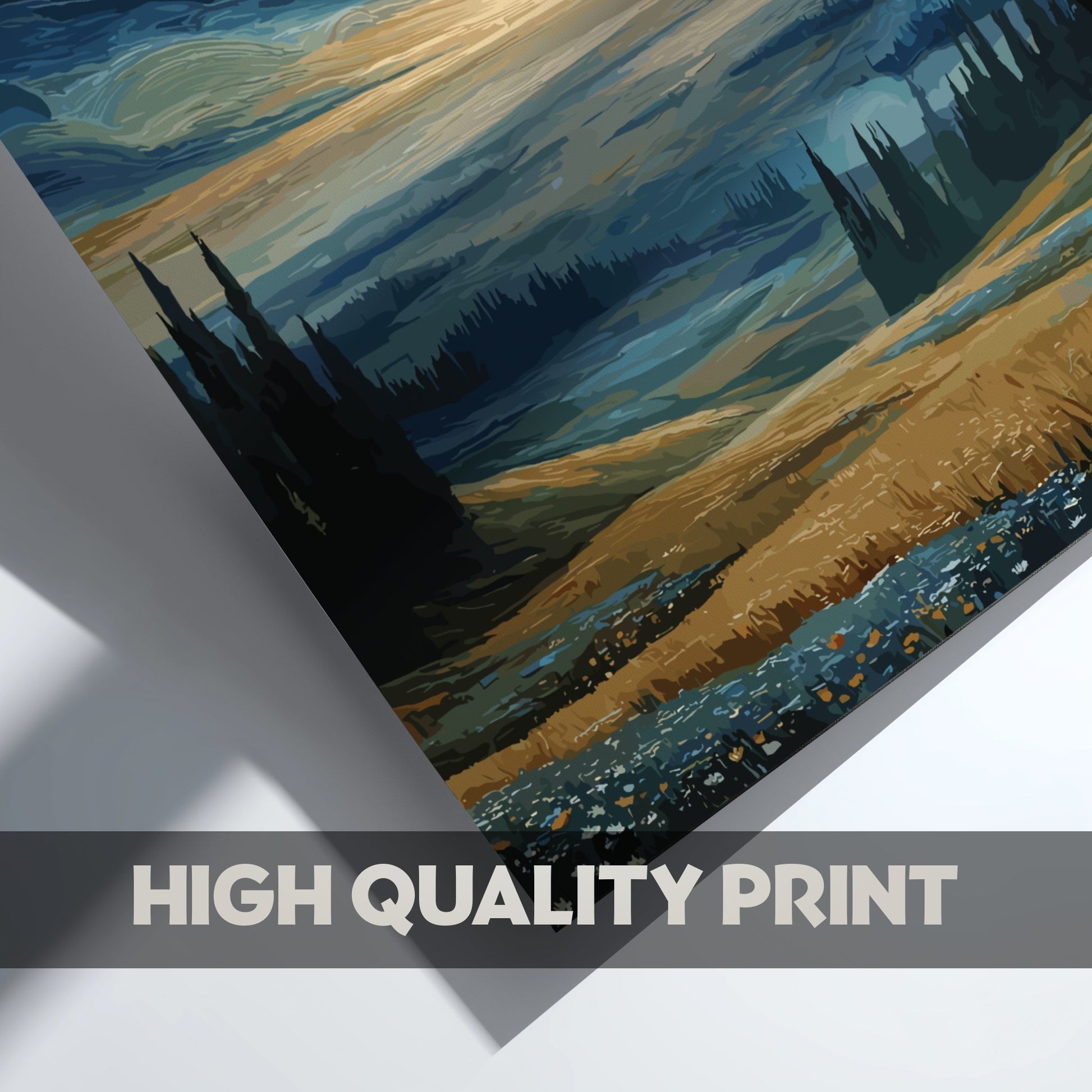 The Quiet Beginning - Soft Sunrise and Misty Meadow Landscape Wall Art