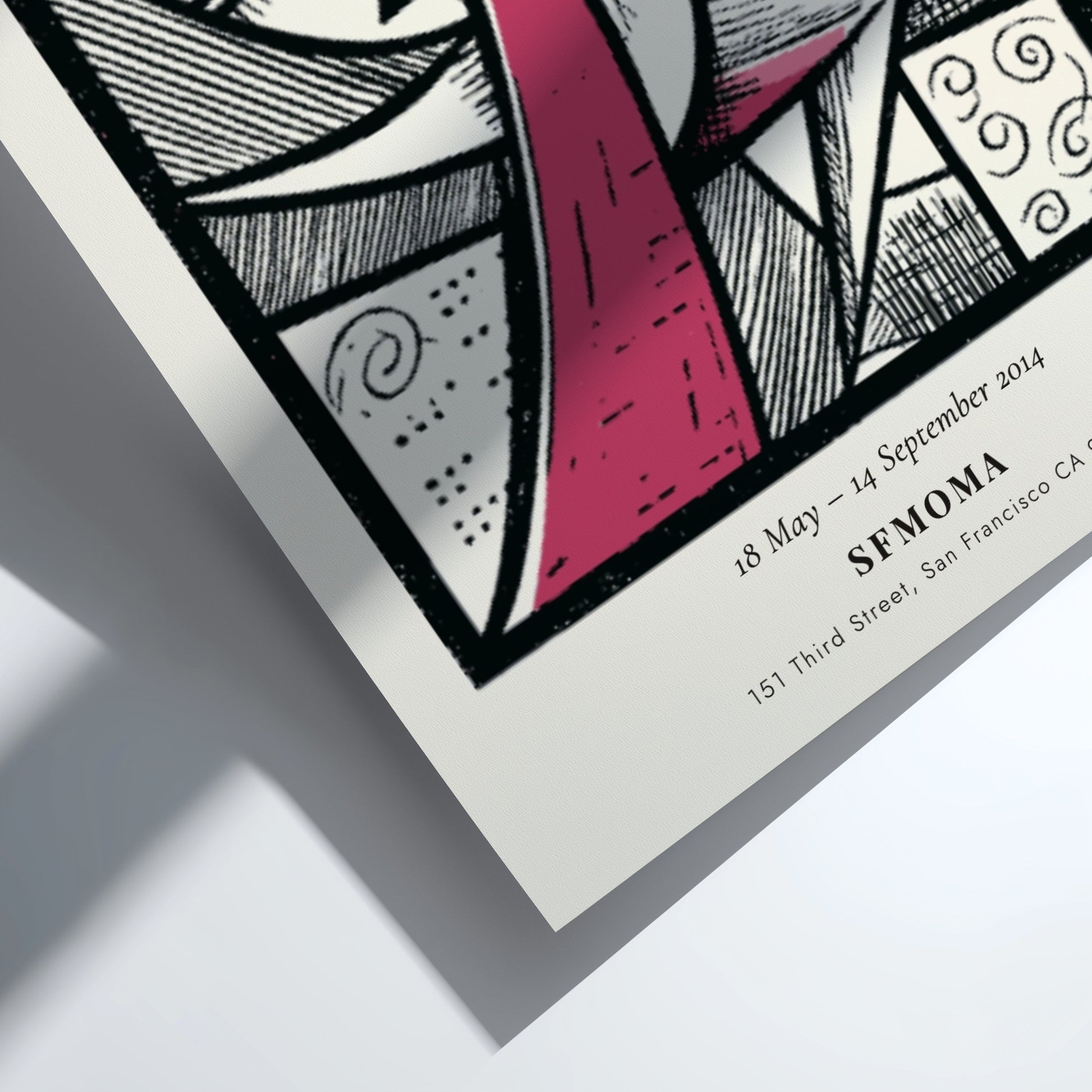 Picasso inspired poster featuring The Acrobat with bold lines and geometric shapes in muted and vibrant