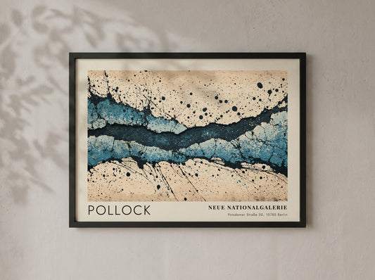 Wall art poster of Jackson Pollock The Deep painting from Neue Nationalgalerie exhibition
