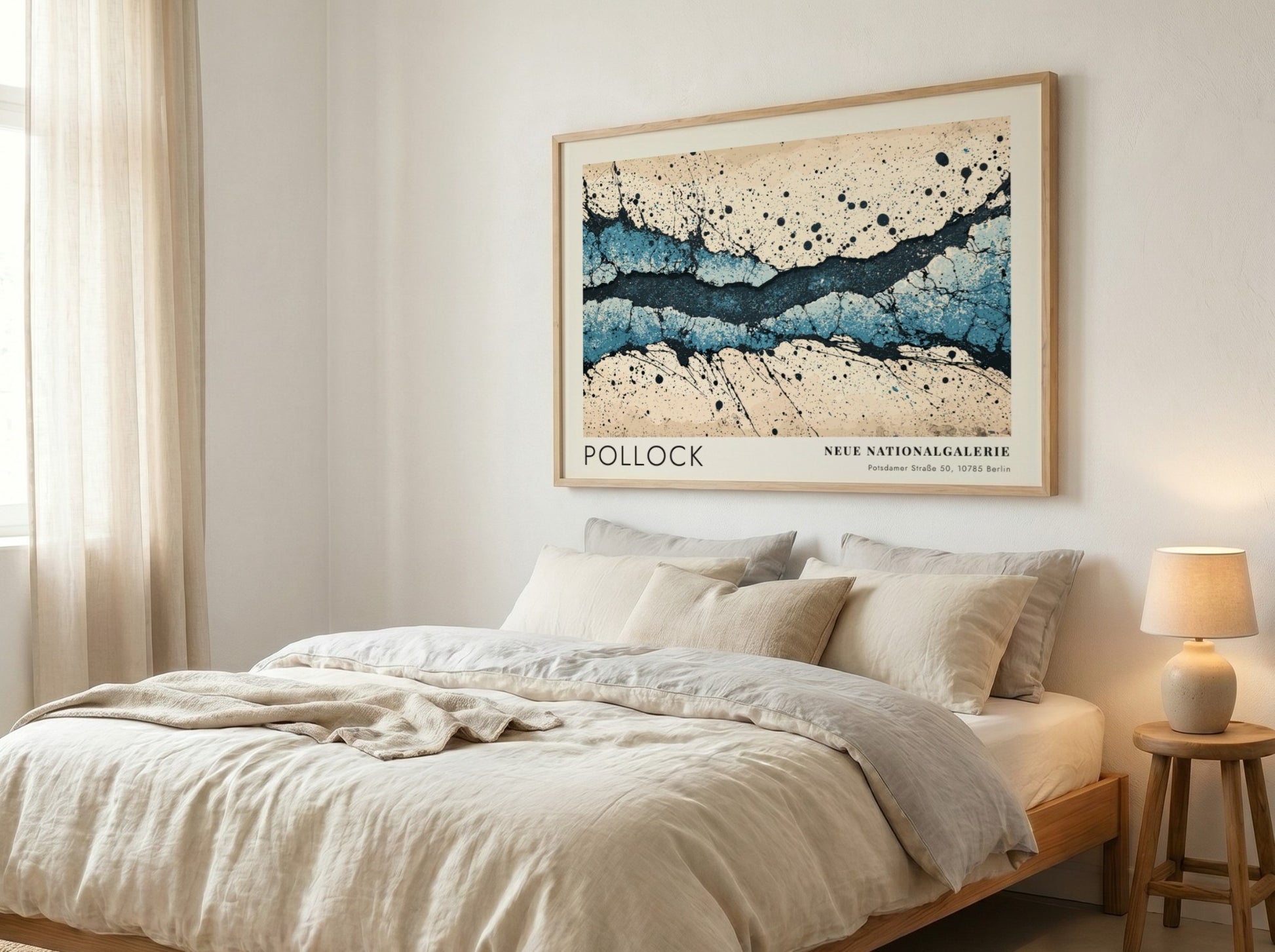 Wall art poster of Jackson Pollock The Deep painting from Neue Nationalgalerie exhibition