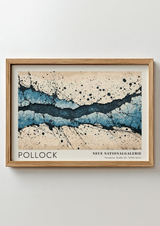 Wall art poster of Jackson Pollock The Deep painting from Neue Nationalgalerie exhibition