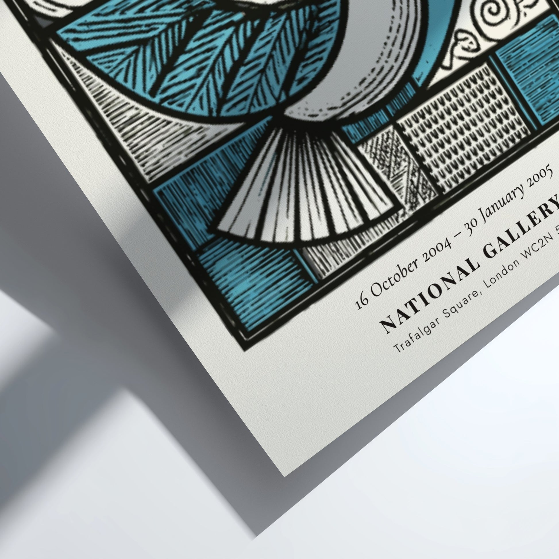 Picasso-inspired poster featuring a dove in soft blue and earthy tones