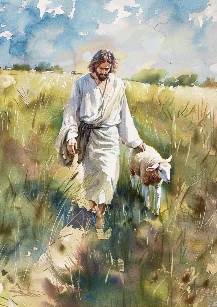 The Journey Home - Jesus Christ Drawing Illustration, Christian Religion, LDS Art