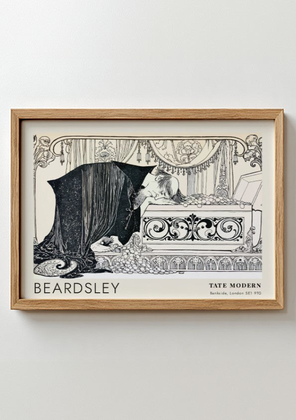 Wall art poster featuring Aubrey Beardsley's The Rape of the Lock Tate Modern design