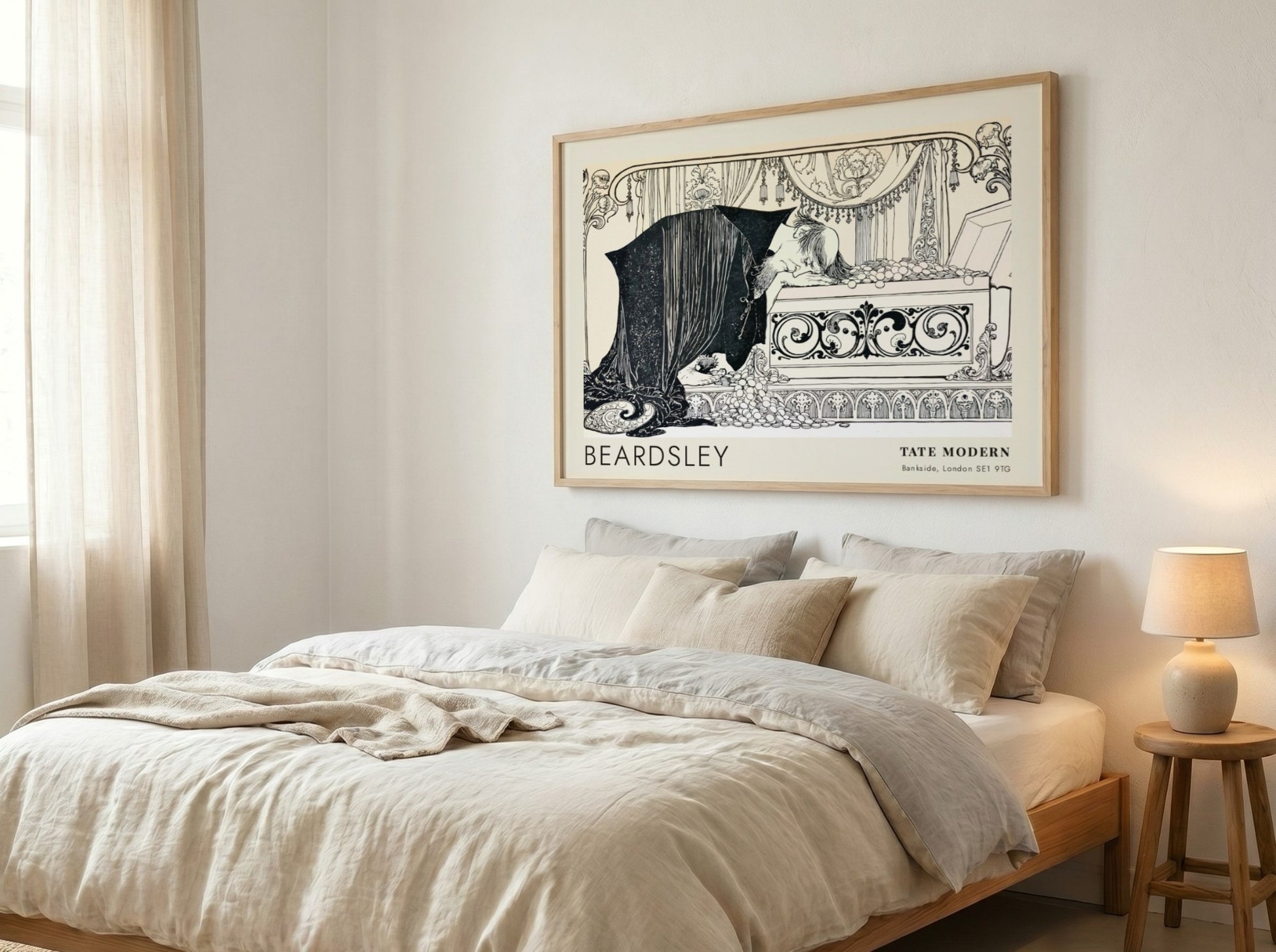 Wall art poster featuring Aubrey Beardsley's The Rape of the Lock Tate Modern design