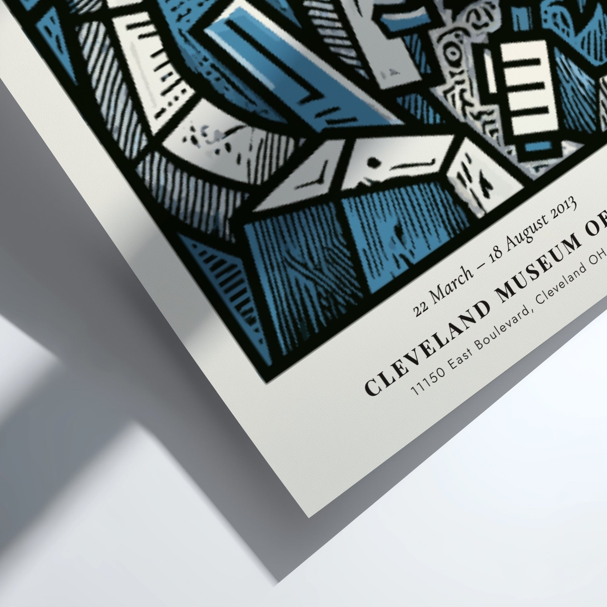 The Sculptor poster featuring bold lines and expressive colors inspired by Picasso's style.