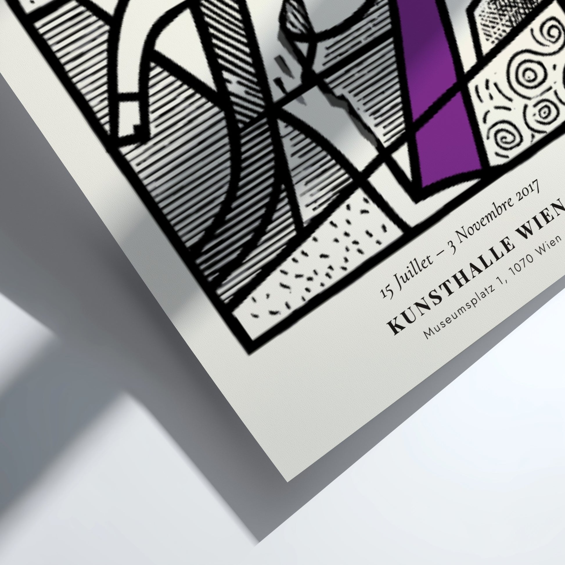 Picasso inspired poster featuring a minimalist figure in bold colors and geometric shapes