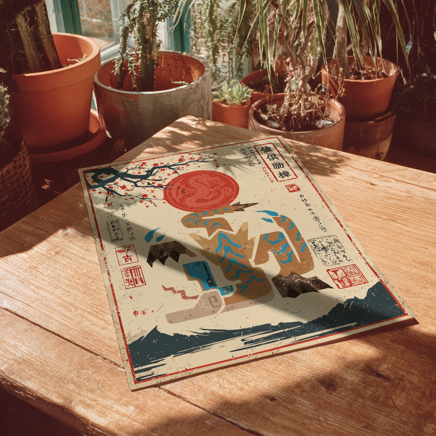 Guardian Tigrex Poster - Monster Hunter Wilds Wall Art