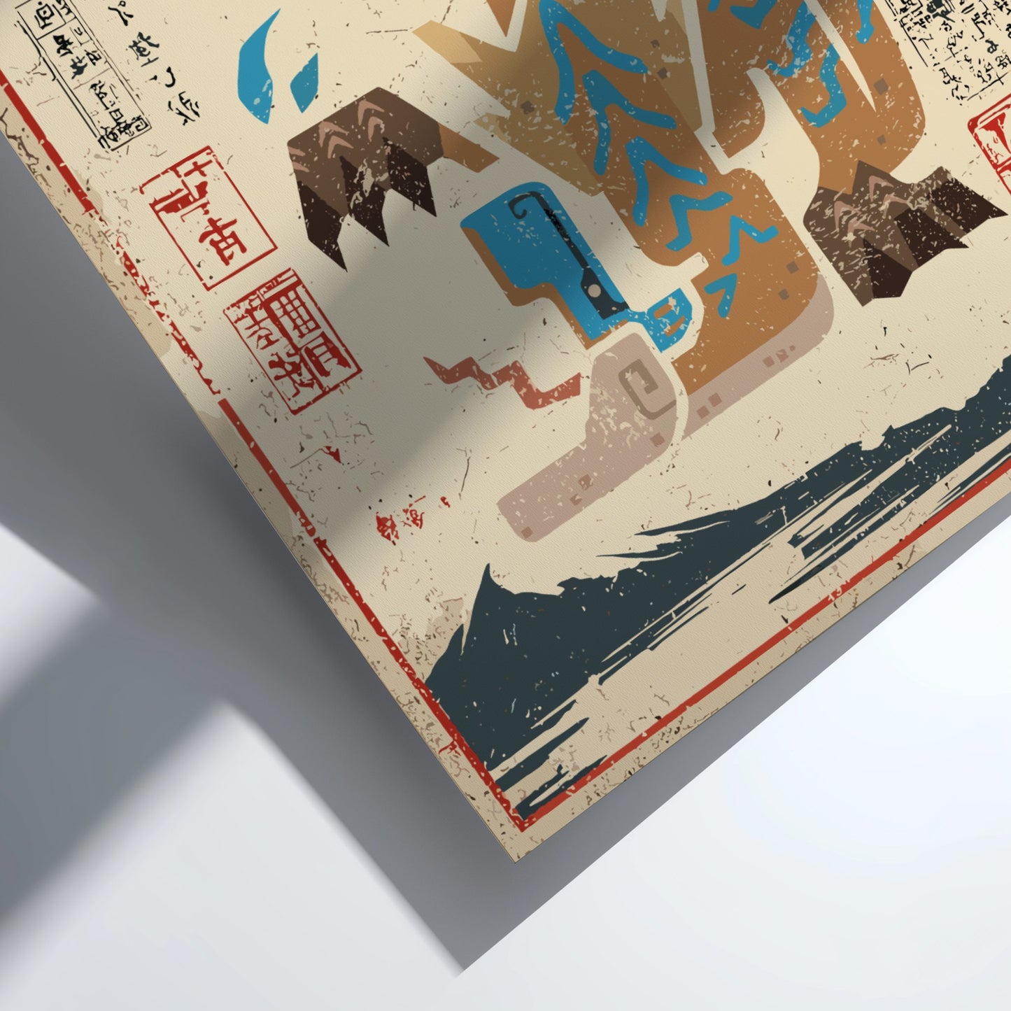 Guardian Tigrex Poster - Monster Hunter Wilds Wall Art