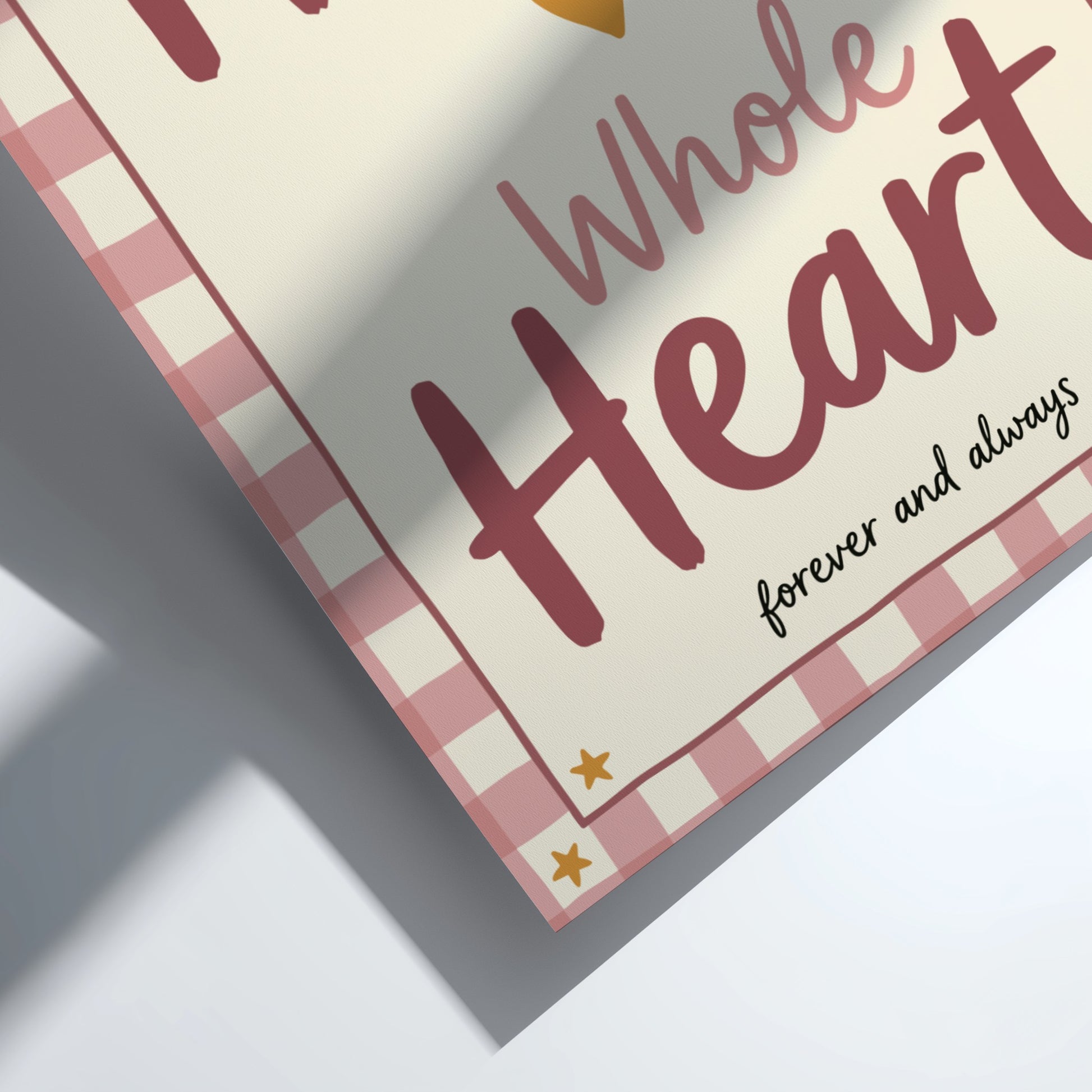 Kids room poster featuring warm colors and playful typography, perfect for nursery decor.