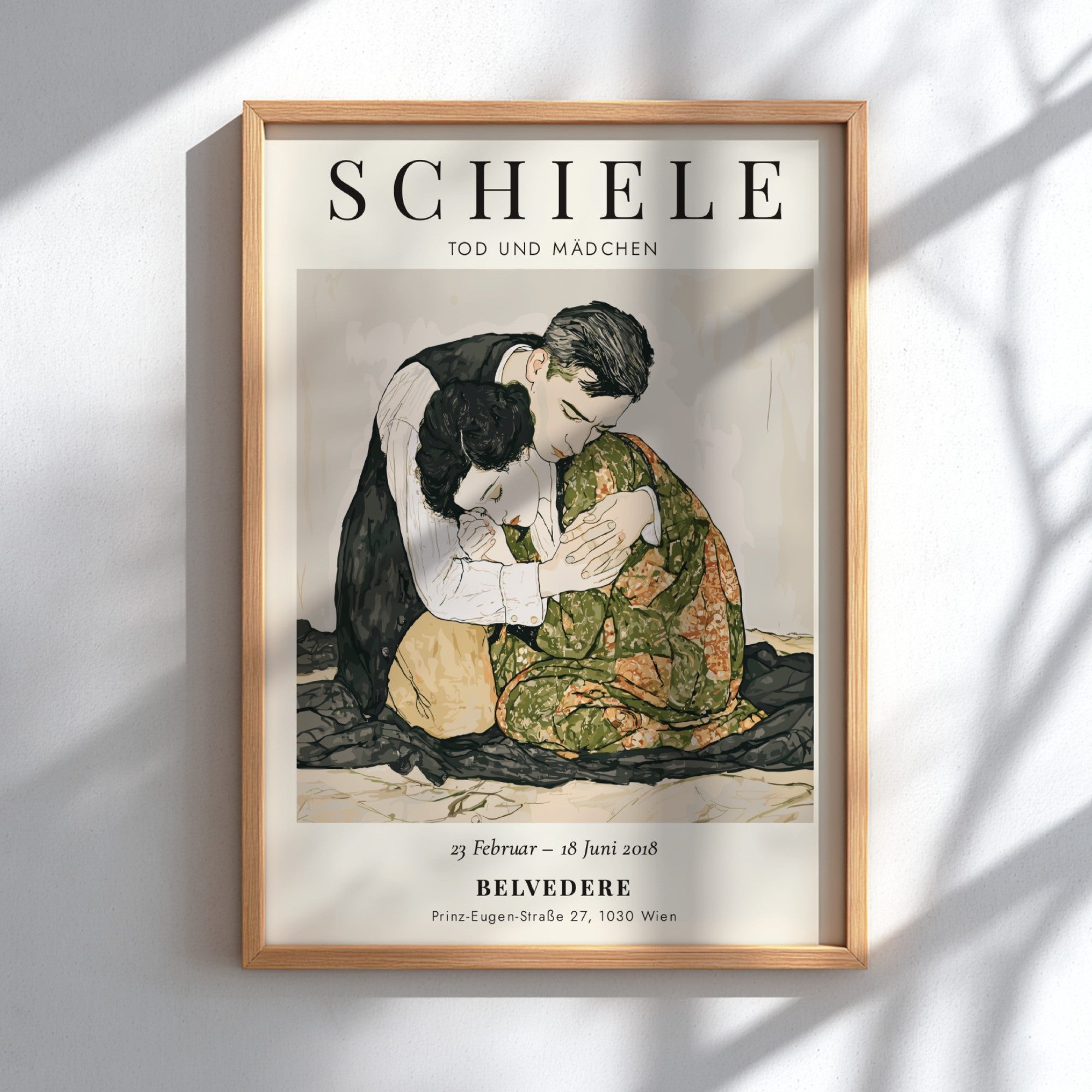 Egon Schiele Exhibition Posters Tod und Mädchen – Brighton Posters