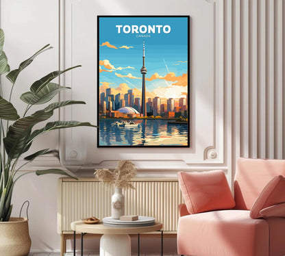 Toronto Downtown Poster: Toronto Skyline Print