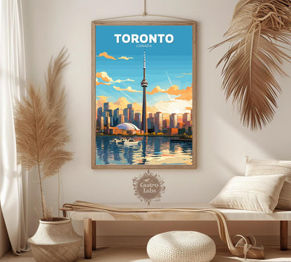 Toronto Downtown Poster: Toronto Skyline Print