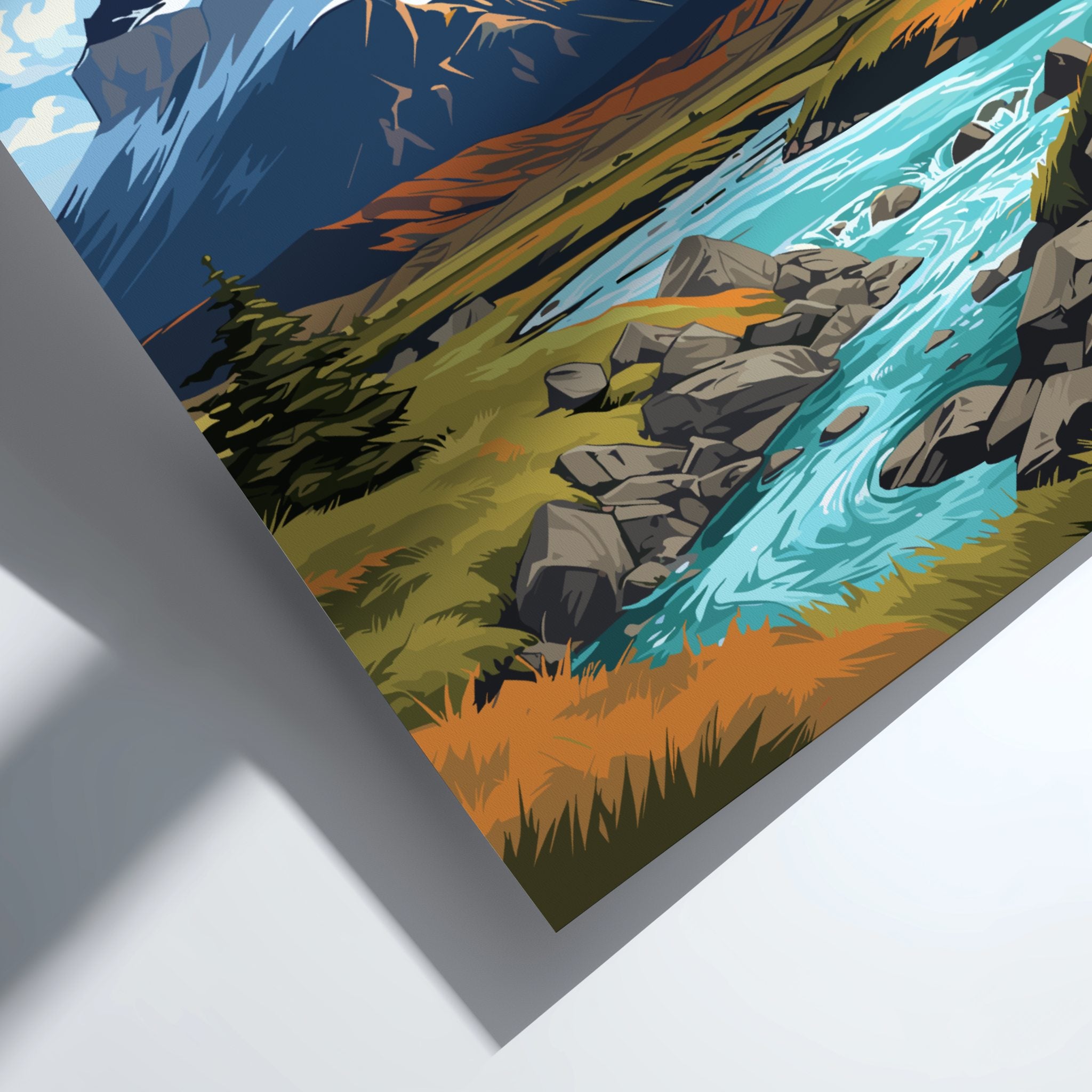 South America TORRES DEL PAINE POSTER - CHILE NATIONAL PARK ARTWORK