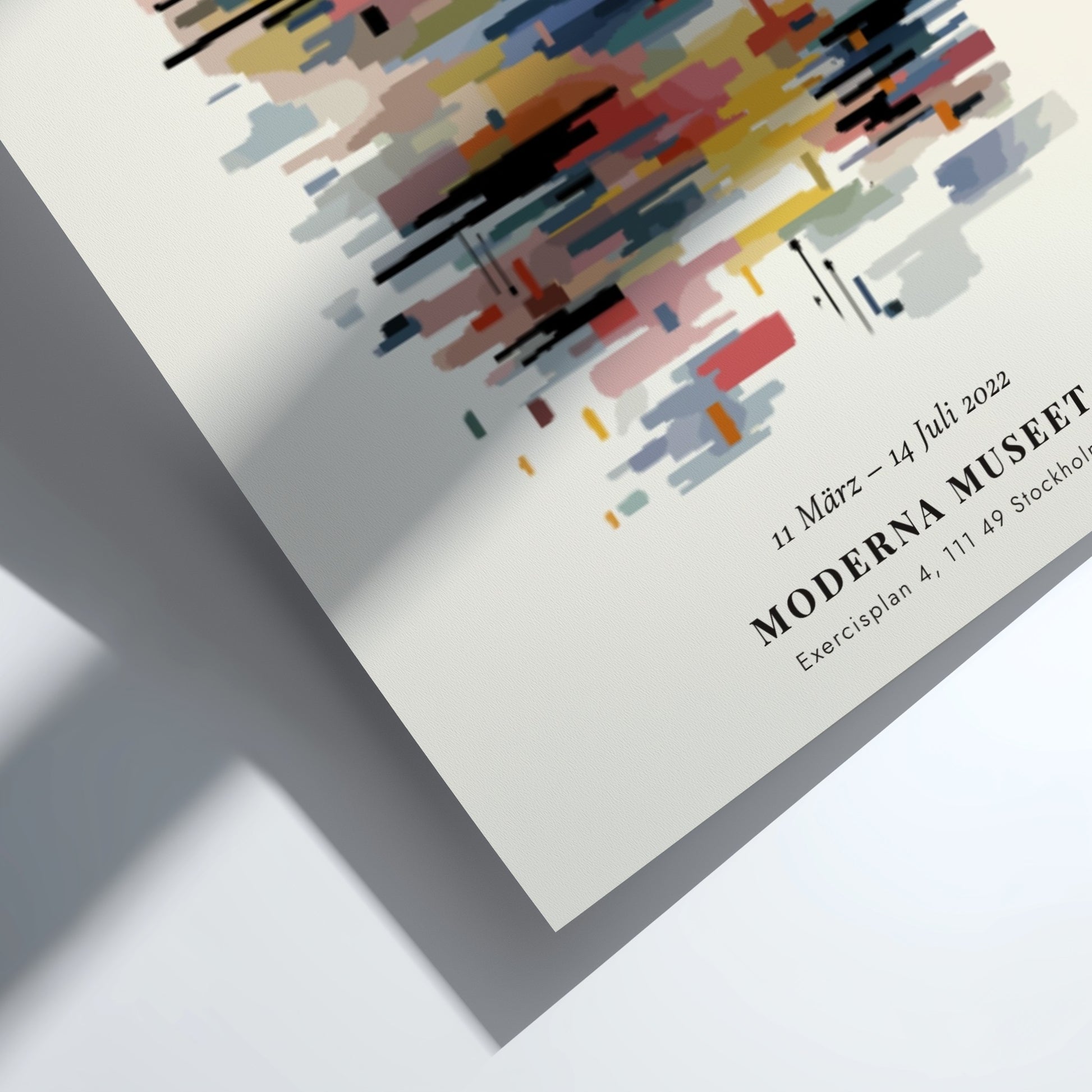 Kandinsky inspired poster featuring vibrant abstract shapes and colors