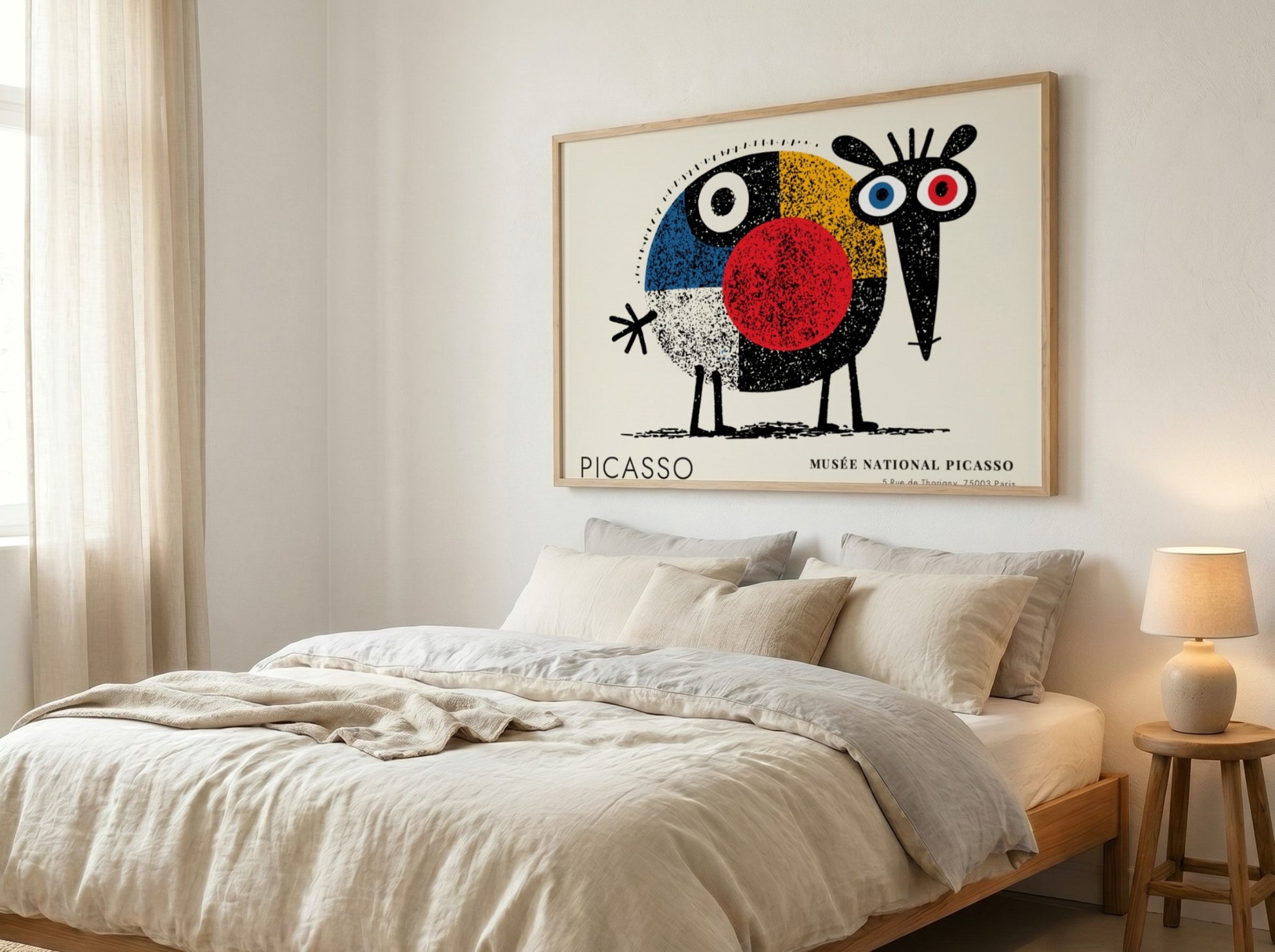 Pablo Picasso poster featuring Two Faces Love design with vibrant colors and abstract style