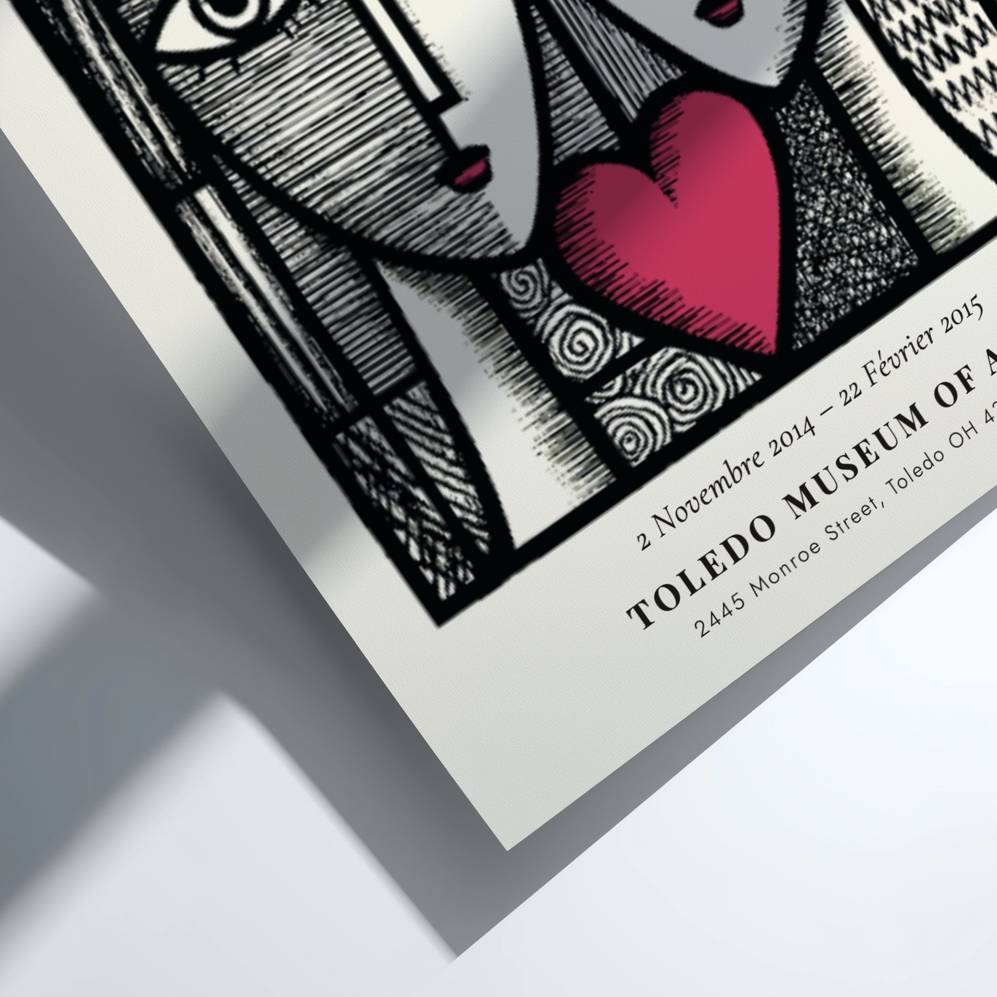 Two Sisters poster inspired by Picasso featuring bold lines and vibrant colors in a modern style