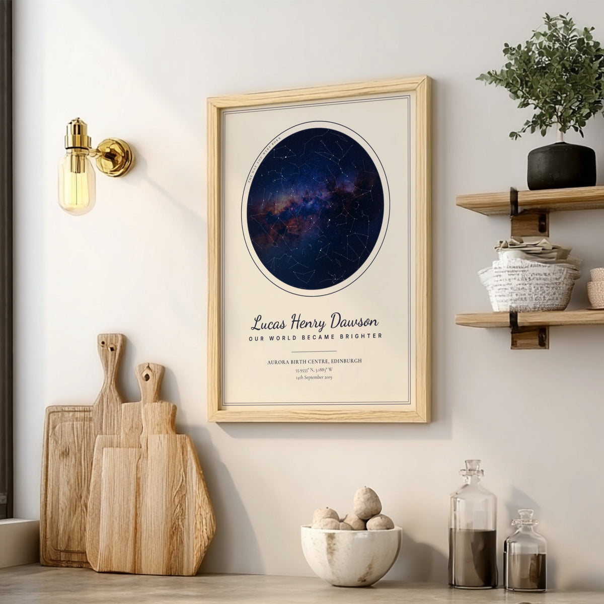 Personalised Day You Were Born Star Map