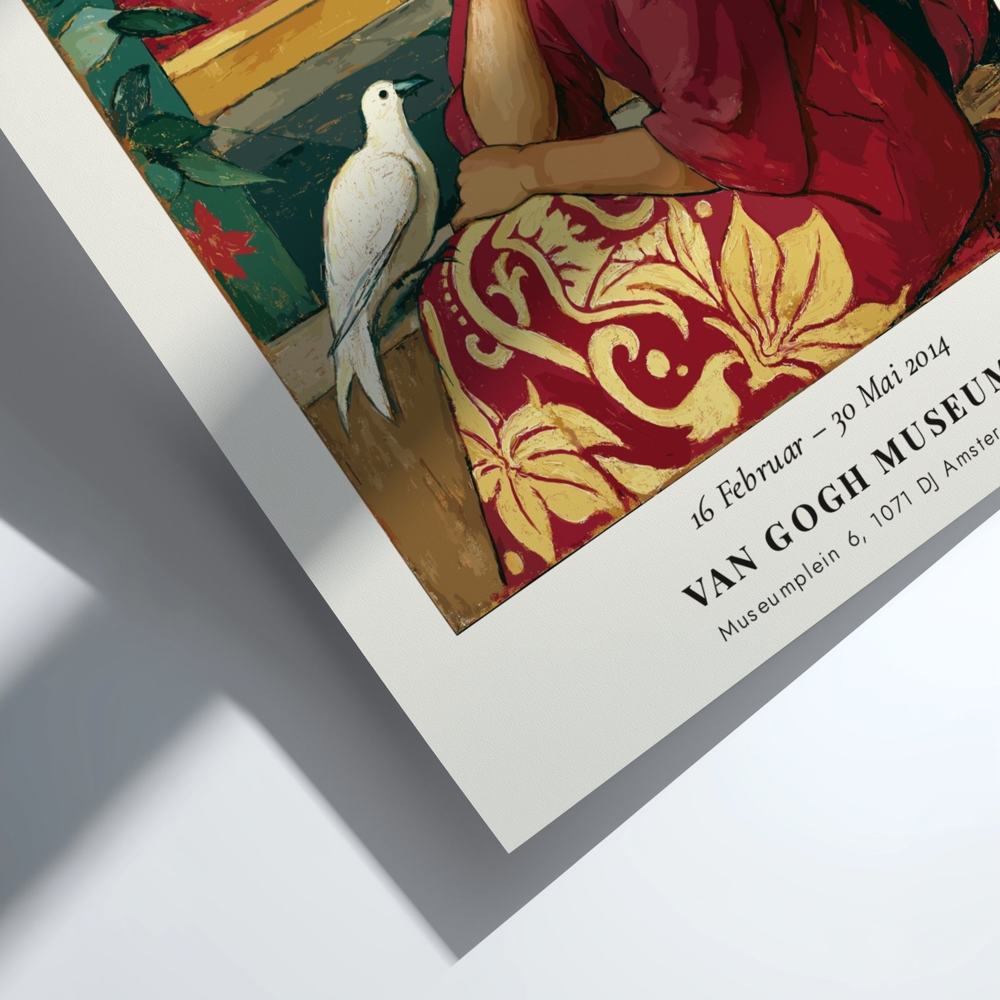 Gauguin exhibition poster featuring Vairumati with warm colors and serene figure, perfect for art decor.