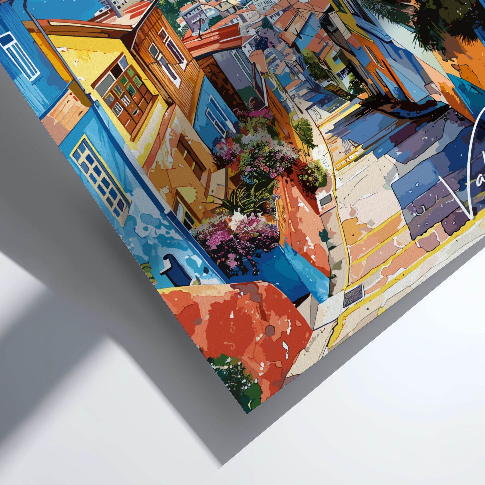 Valparaiso Vintage Poster - Zoomed in Print