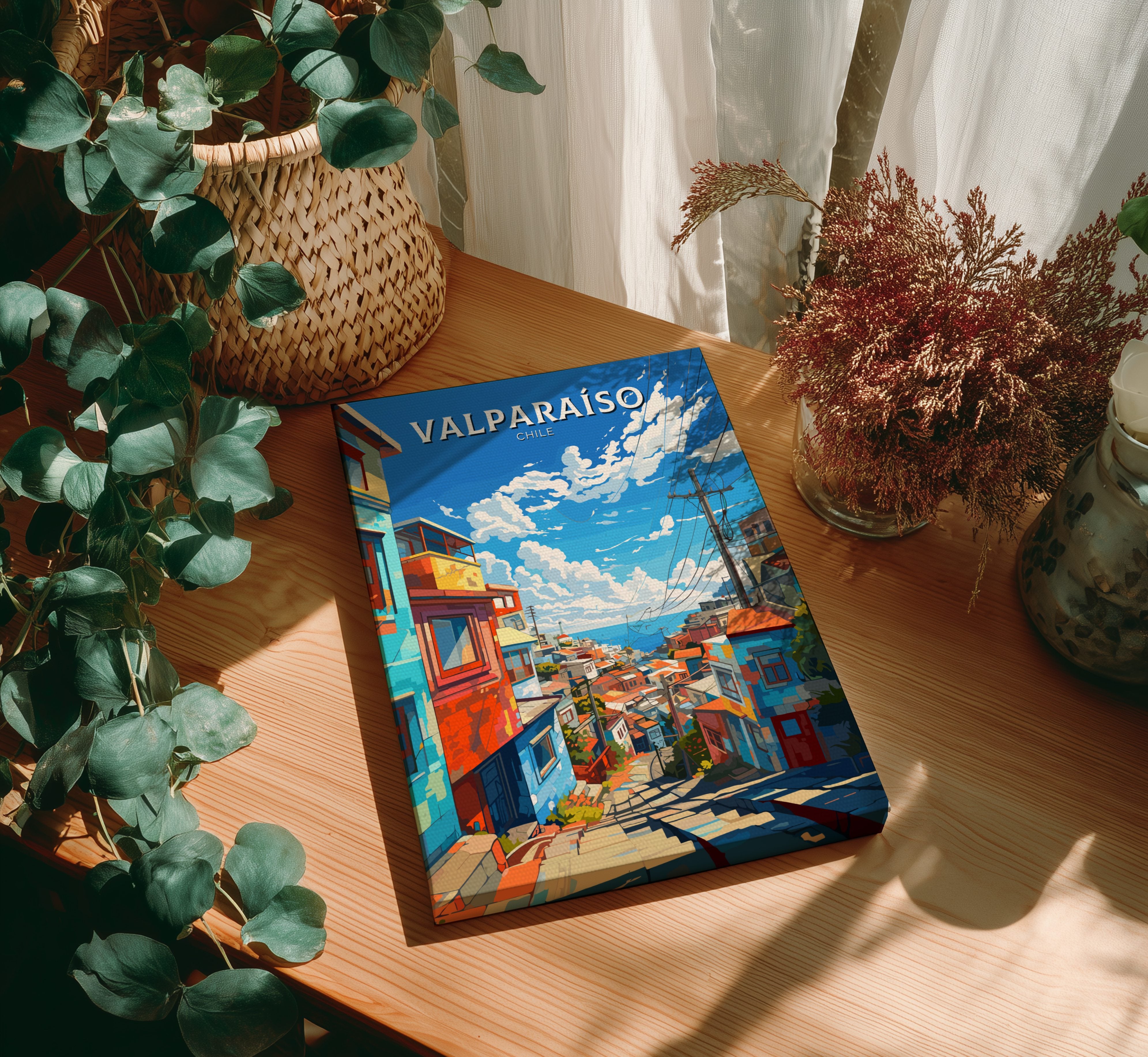 South America VALPARAISO POSTER - CHILE TRAVEL WALL ART