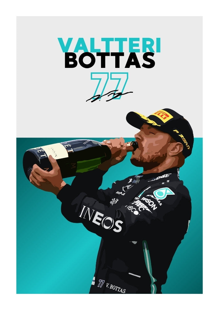 Affiche Valtteri Bottas, F1