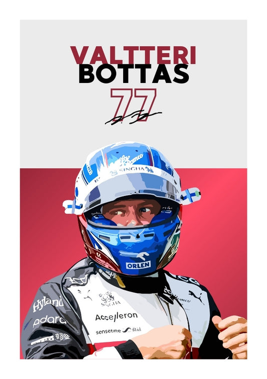 Affiche Valtteri Bottas, F1